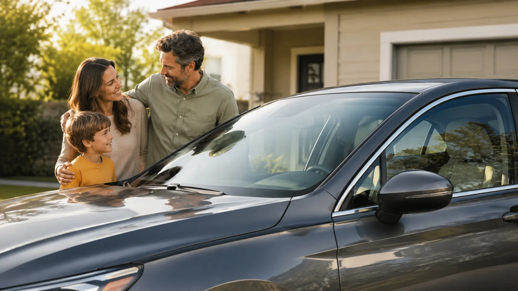 Family back on the road after mobile auto glass service